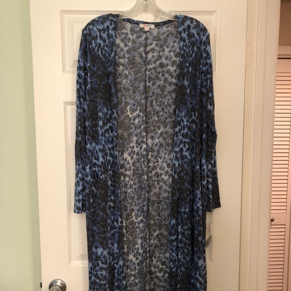 LuLaRoe Sweaters - Lularoe blue snow leopard print Small Sarah.